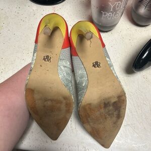 Rock & Republic Red and Yellow Heels